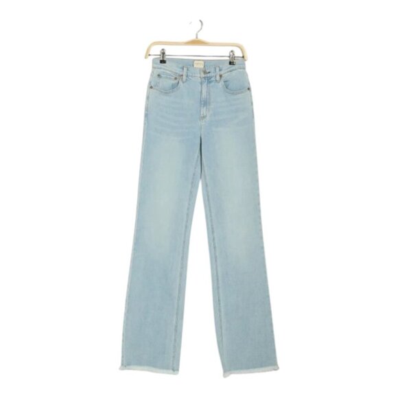 Alice+Olivia Bodie High Waist Fray Hem Bootcut Jeans New Size 25 - Picture 3 of 4